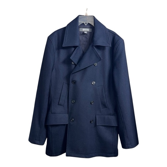 Kenneth Cole Reaction (EUC) Men’s Wool Blend Coat Size Large - Picture 8 of 8